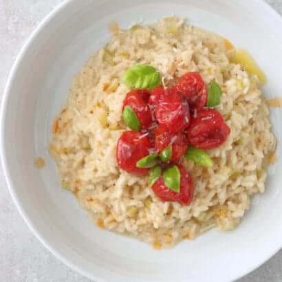 Thumbnail for Creamy Roasted Cherry Tomato Risotto