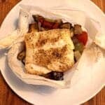 Caponata and Cod 'en Papillote'