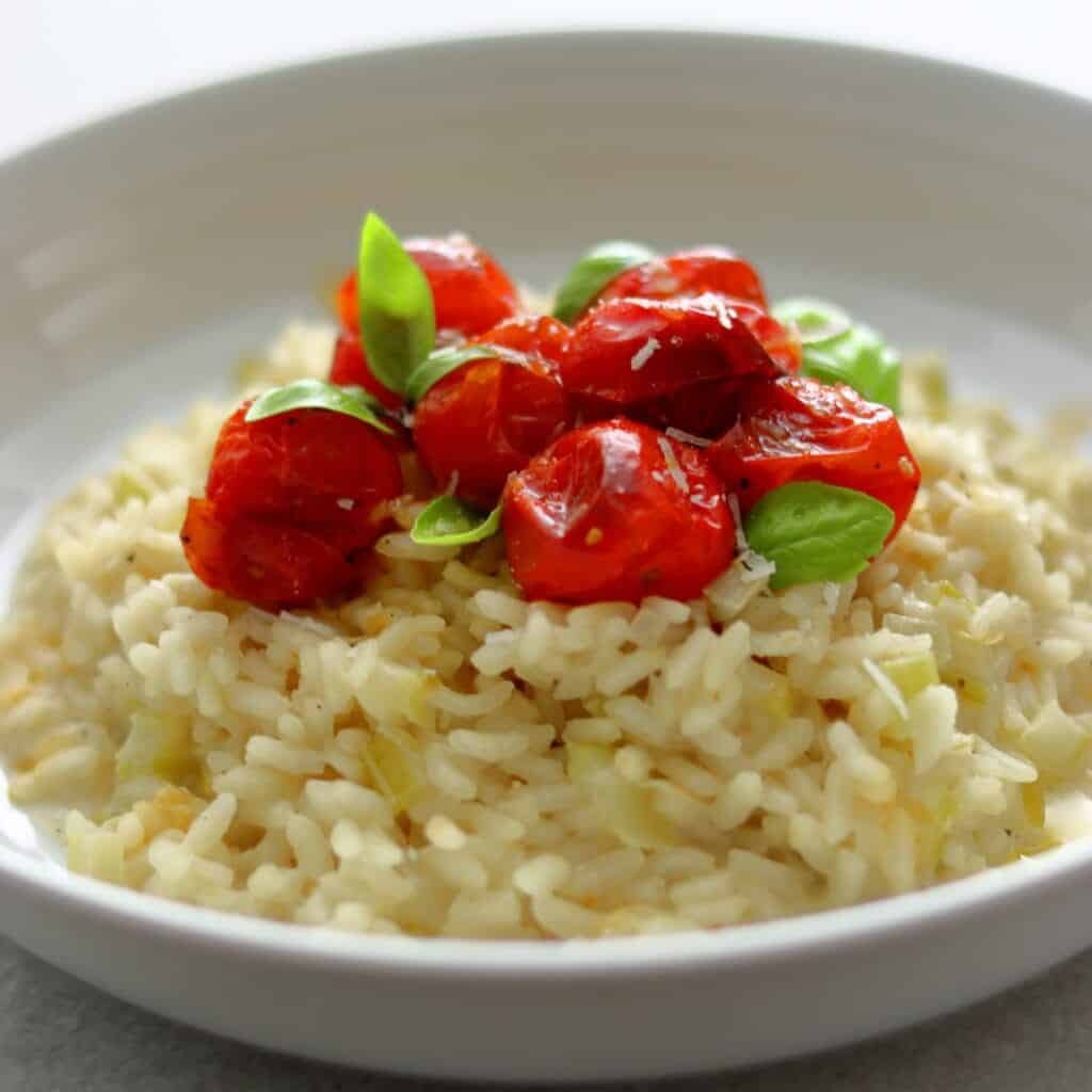 roasted cherry tomato risotto