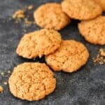 oat cookies with some crumbs