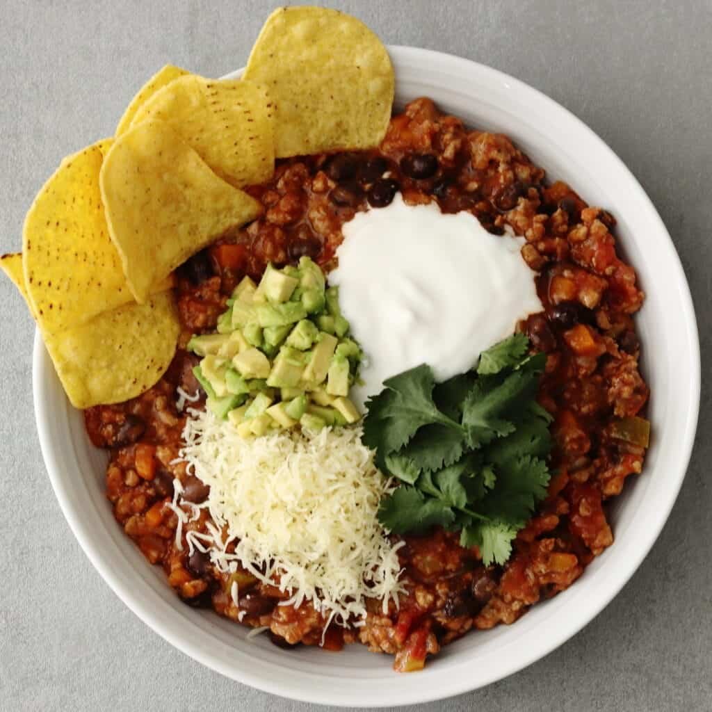 Turkey and Black Bean Chilli