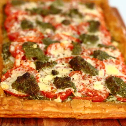 Thumbnail for Simple Cheese and Tomato Tart