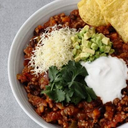 Thumbnail for Turkey and Black Bean Chilli