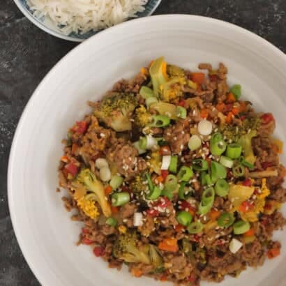Thumbnail for Sticky Beef Mince Stir Fry