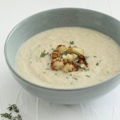 Thumbnail for Roasted Cauliflower Cheese Soup