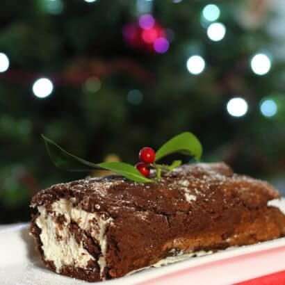 Thumbnail for Creamy Chocolate Log for Christmas