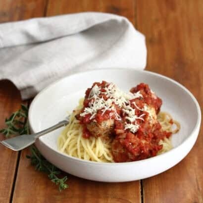 Thumbnail for Baked Turkey and Courgette Meatballs