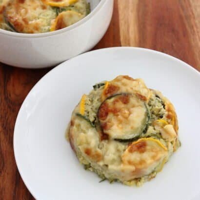 Thumbnail for Easy Courgette Gratin with Creamy Béchamel & Melted Cheese