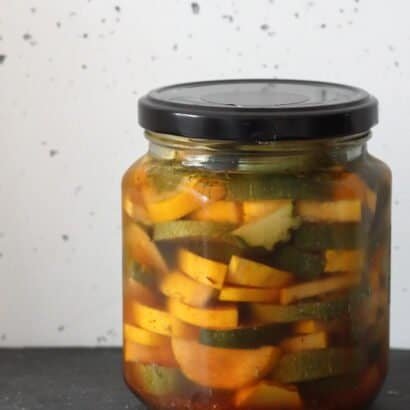 Thumbnail for Quick and Tangy Pickled Courgettes