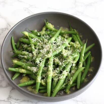 Thumbnail for Warm Green Beans with Lemon and Parmesan